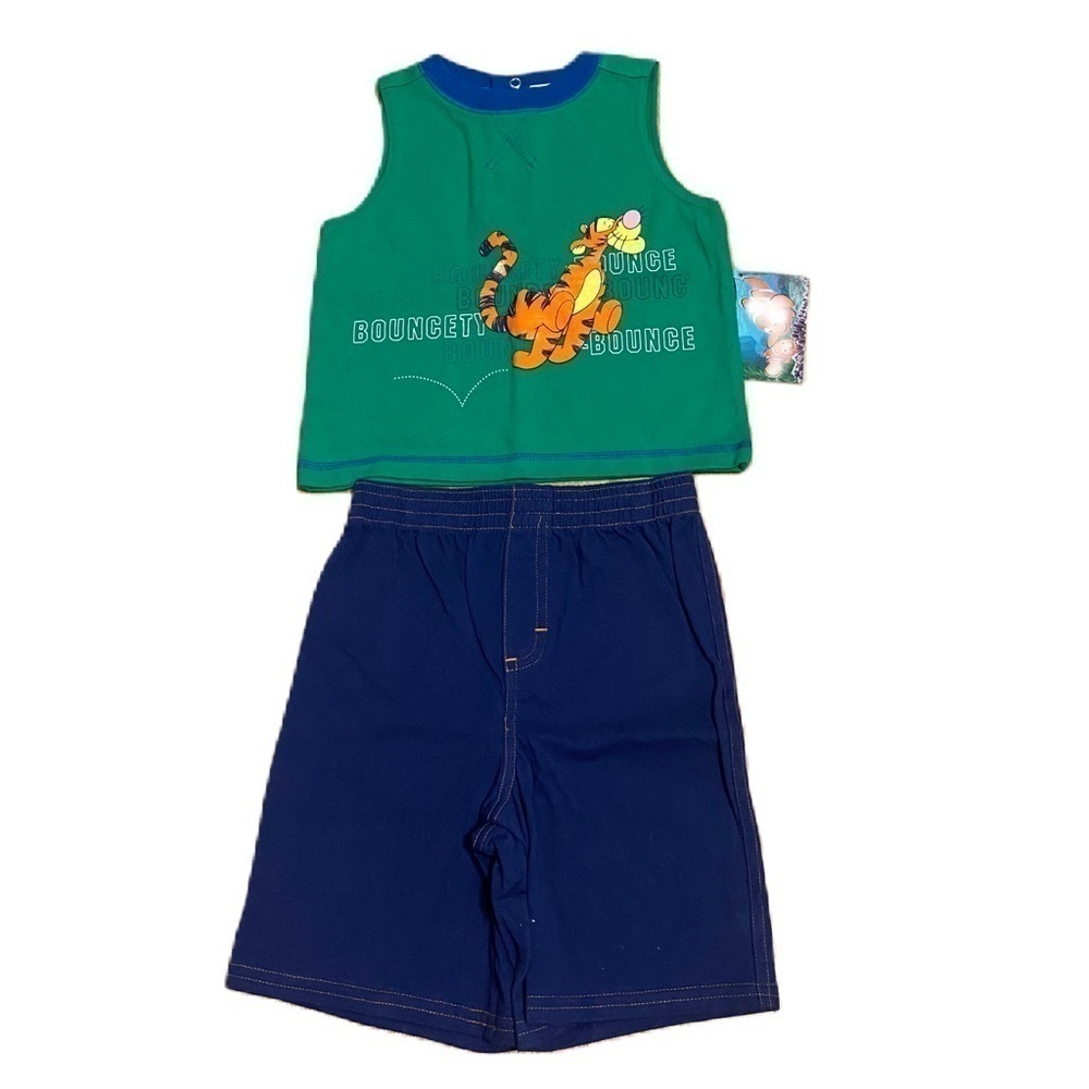 Disney Tigger Outfit NEW Vintage 24 Months Winnie the Pooh 90s Tank Top Shorts